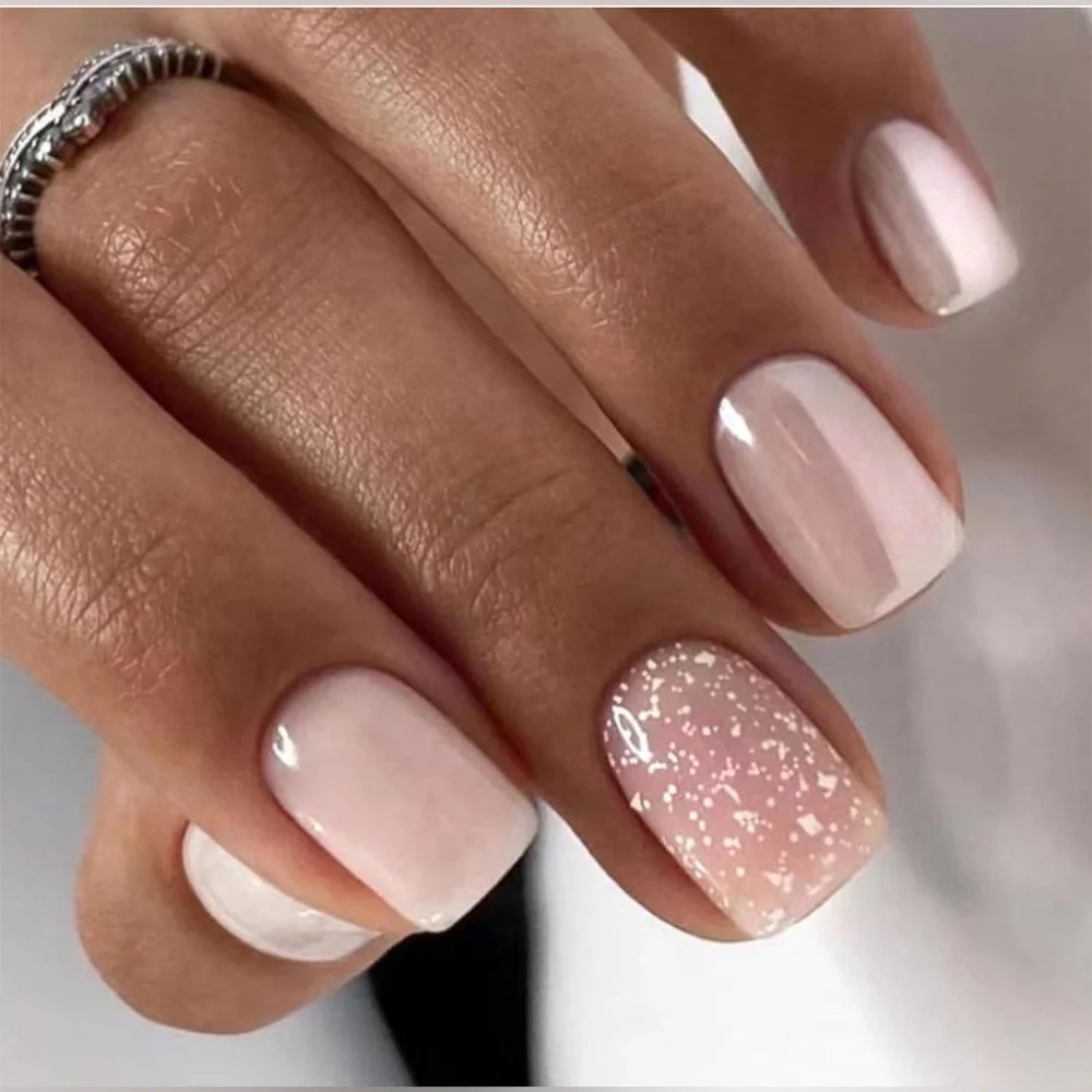NWT Square Pink Press on Nails - Picture 3 of 4